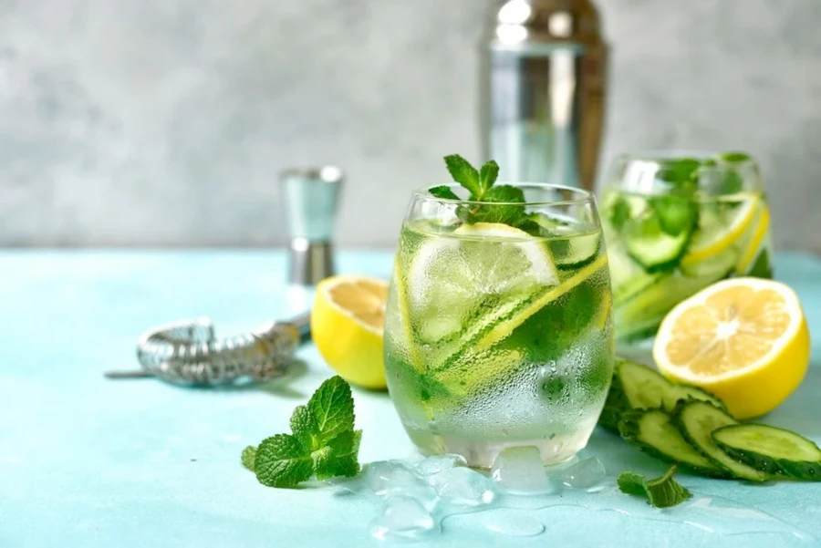 Cucumber-Mint Water