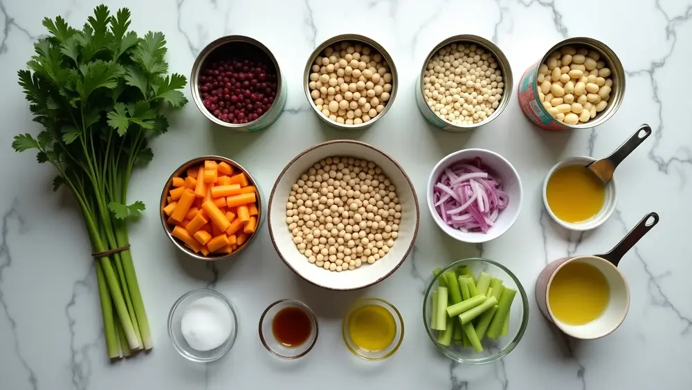 Ingredients for 5-Bean Salad Recipe