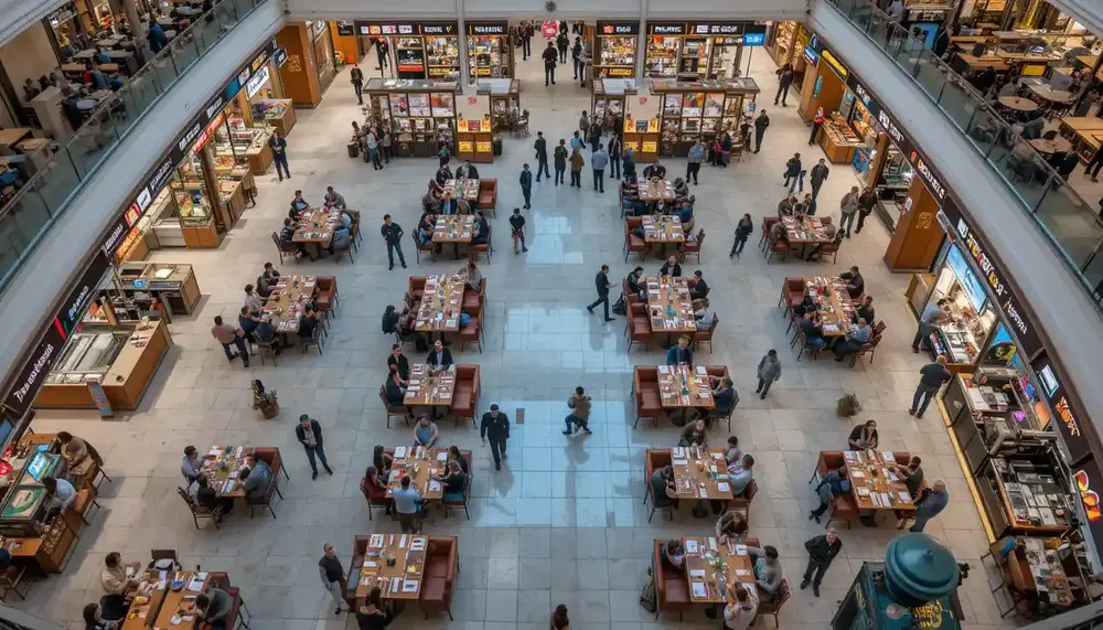 Layout & Choice of Food Court