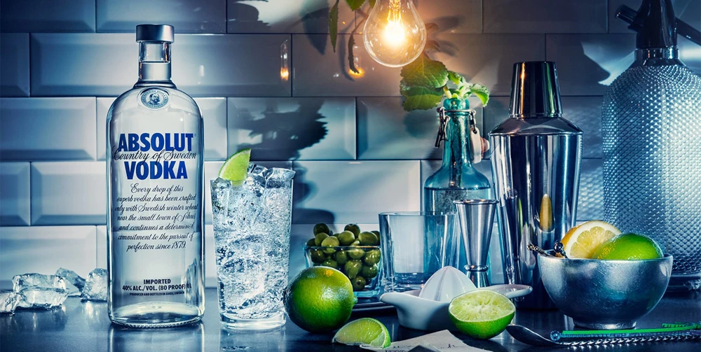 Refreshing Vodka Press Drink